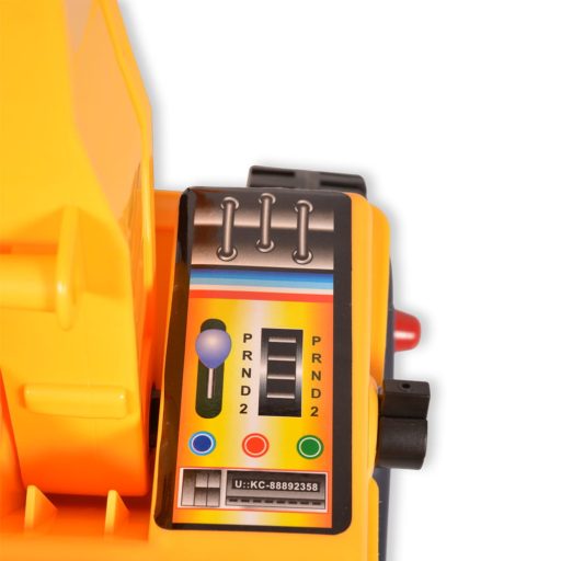 Moni toys excavator ráülős kanalas munkagép sárga