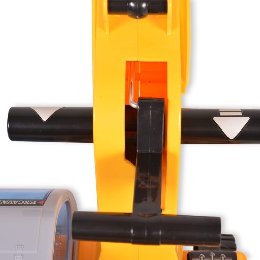 Moni toys excavator ráülős kanalas munkagép sárga