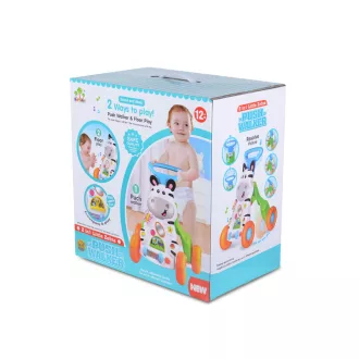 MONI Music push walker 2in1 járássegítő zebrás