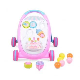 MONI Music baby walker járássegítő sütis pink
