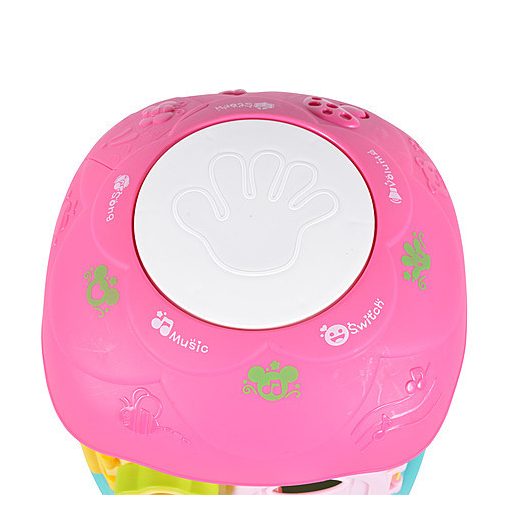 Műanyagjáték gombaház formaberakó pink