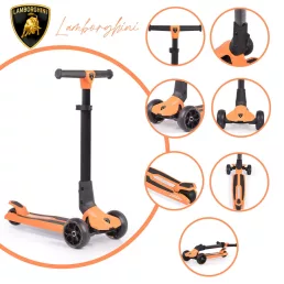  BYOX Lamborghini roller 3 kerekű, összecsukható, 50 kg-ig narancs