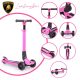 BYOX Lamborghini roller 3 kerekű, összecsukható, 50 kg-ig pink