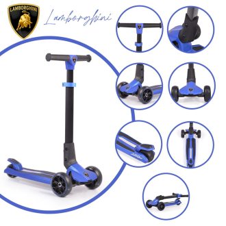   BYOX Lamborghini roller 3 kerekű, összecsukható, 50 kg-ig kék