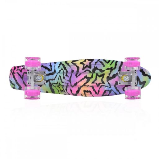 Byox gördeszka 22" csillagos led / 56x15 cm pink