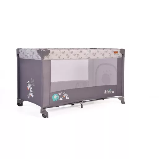 Cangaroo africa 1 szintes utazóágy 14 kg-ig szürke
