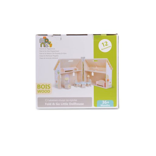 Moni toys babaház összecsukható 28,5x33x21,5 cm