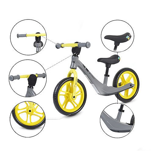 BYOX Go on futóbicikli szürke