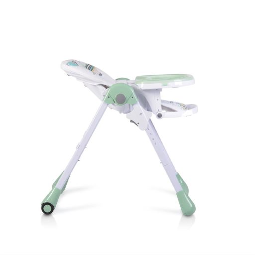 MONI Muffin multifunkciós etetőszék, mintás, 2 kerékkel menta