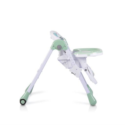 MONI Muffin multifunkciós etetőszék, mintás, 2 kerékkel menta