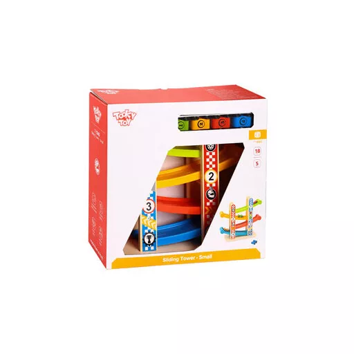 Tooky toy fa autópálya sliding tower
