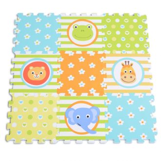 MONI Habtapi 9db-os puzzle virágos/állatos