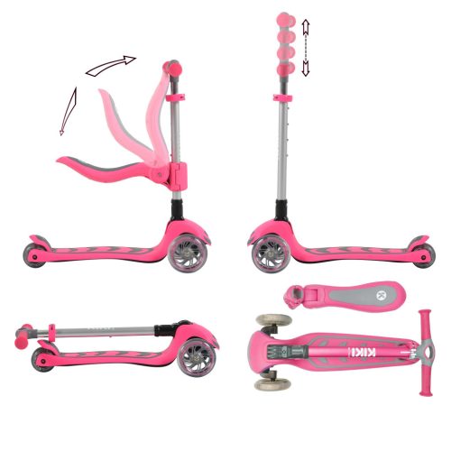 BYOX Kiki 2in1 átalakítható roller pink