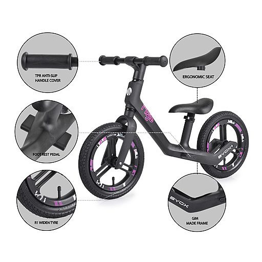 BYOX Mojo futóbicikli pink