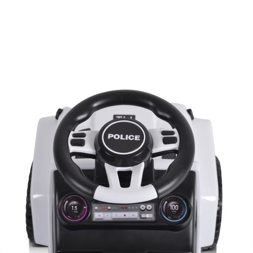 Moni bébitaxi police napfénytetővel fehér