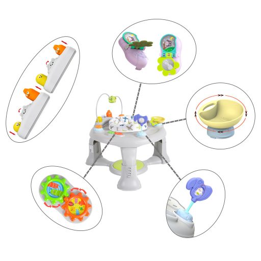 CANGAROO Mate activity center, beülős játék asztal zöld