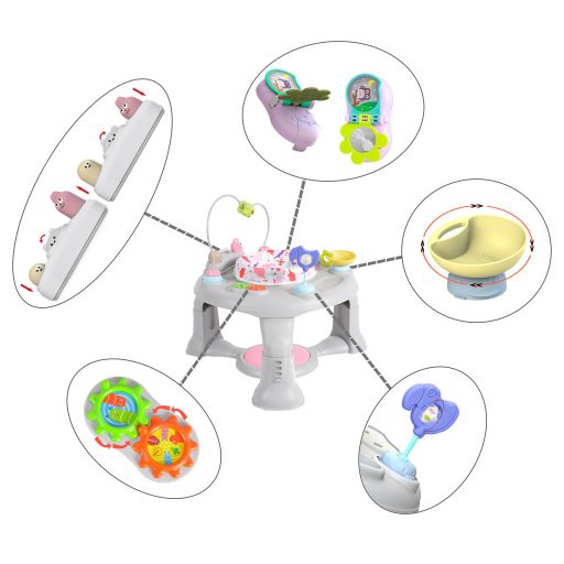 CANGAROO Mate activity center, beülős játék asztal pink