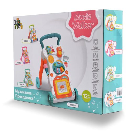 Moni toys dreams járássegítő műanyag 2in1 pink