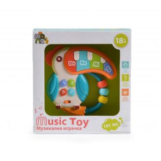 Moni zenélő bébijáték zongora tukán