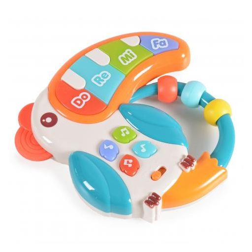 Moni zenélő bébijáték zongora tukán