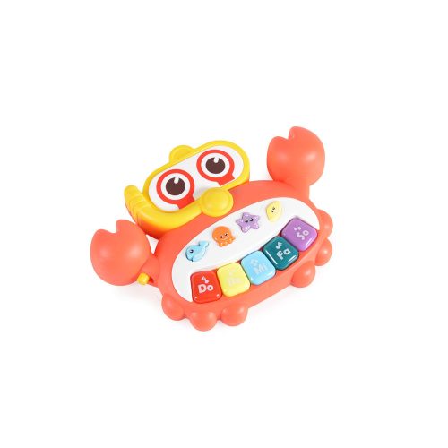 Moni toys műanyagjáték zenélő rák narancs