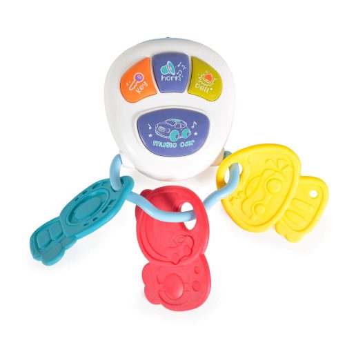 Moni toys műanyagjáték zenélő kocsikulcs fehér