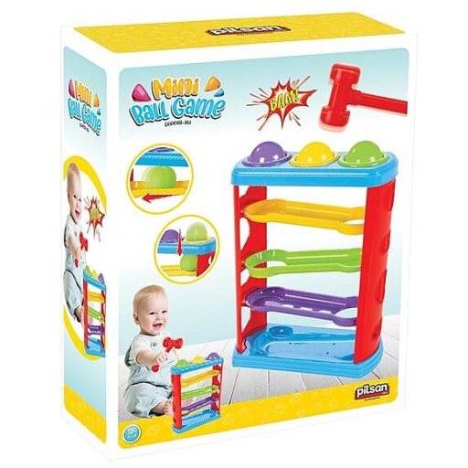 Pilsan mini golyópálya 03351 műanyag színes, 3 golyóval