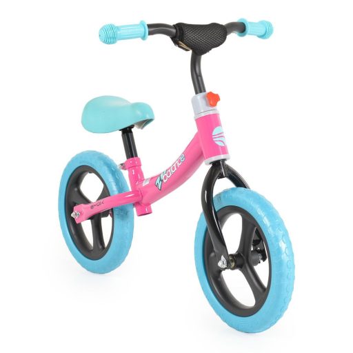 BYOX 2b futóbicikli carbonszálas, 20kgig, emelhető ülés pink/kék