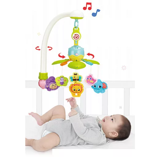 Lullaby zenélő forgó kisállatokkal