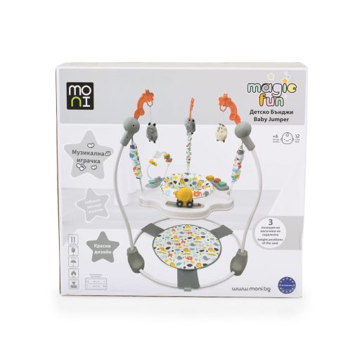 Moni magic fun baba ugráló pasztel játékkal narancs