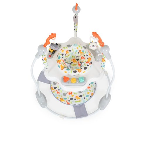 Moni magic fun baba ugráló pasztel játékkal szürke