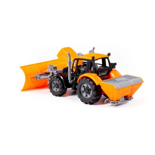Polesie toys 91772 lendkerekes, hókotró traktor sárga