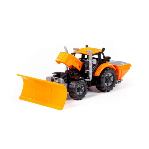 Polesie toys 91772 lendkerekes, hókotró traktor sárga