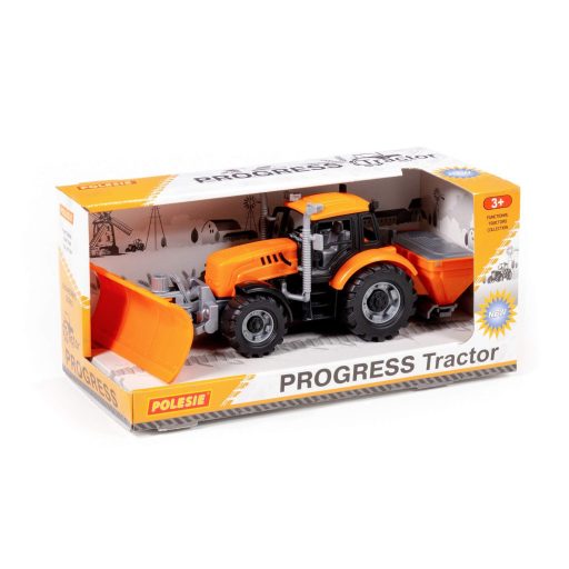 Polesie toys 91772 lendkerekes, hókotró traktor sárga
