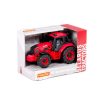 Polesie toys 89397 traktor 19 cmes piros