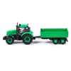 Polesie toys lendkerekes traktor dönthető utánfutóval zöld