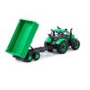 Polesie toys lendkerekes traktor dönthető utánfutóval zöld