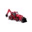 Polesie 91857 kistraktor exkavátor+kanál 26cm piros