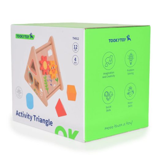 Tooky toy bedugós fajáték háromszög