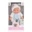 Moni toys baba 20 cm 6126 fehér/kék