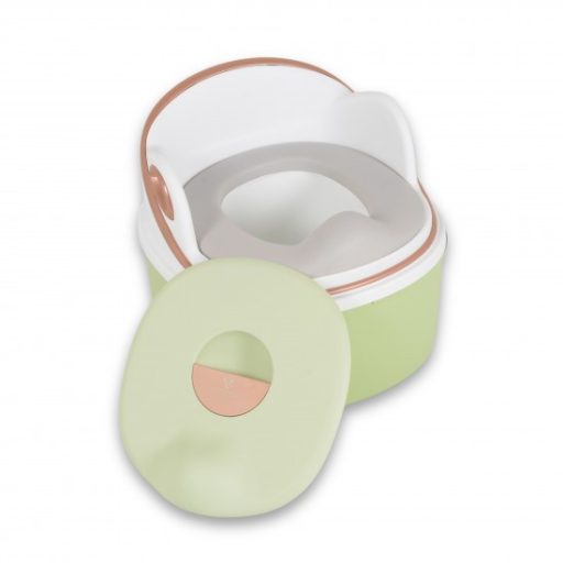 CANGAROO Rum baba 2in1 bili átalakítható wc szűkítő+fellépő, szilikon ülés zöld