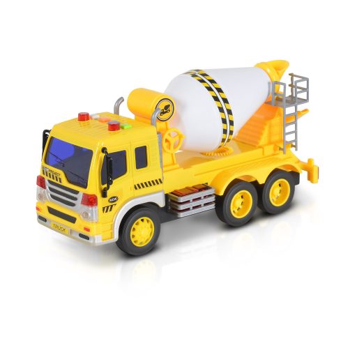 MONI Kisautó betonkeverő 1:16 sárga/fehér