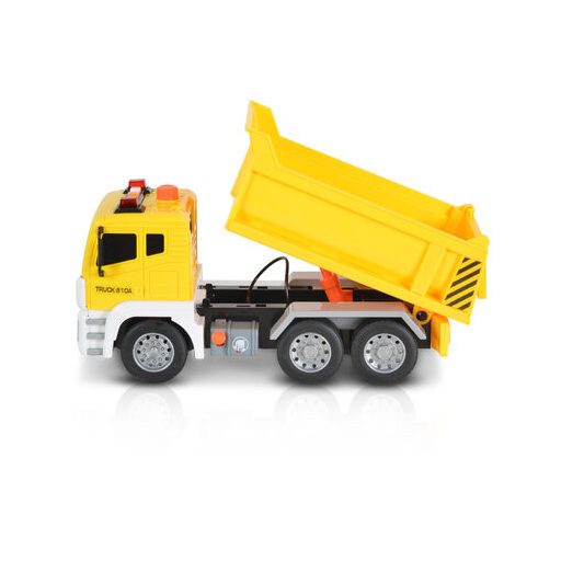 Moni dömper hangokkal, fényekkel 1:12 méret 30cm sárga