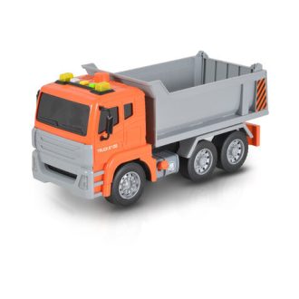   Moni dömper hangokkal, fényekkel 1:12 méret 30cm narancs/szürke