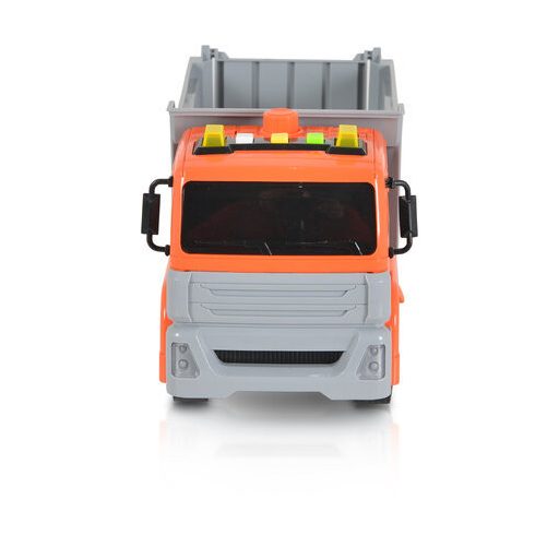 Moni dömper hangokkal, fényekkel 1:12 méret 30cm narancs/szürke