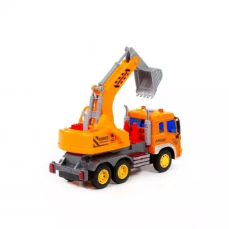 Polesie toys exkavátoros teherautó city sárga