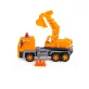 Polesie excavator 2in1 teherautó és homlokrakodó narancs
