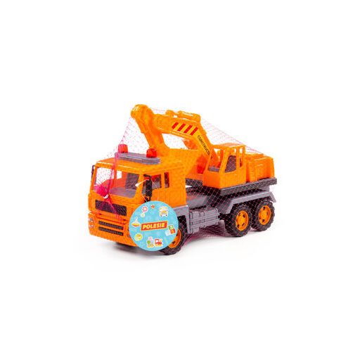 Polesie excavator 2in1 teherautó és homlokrakodó narancs