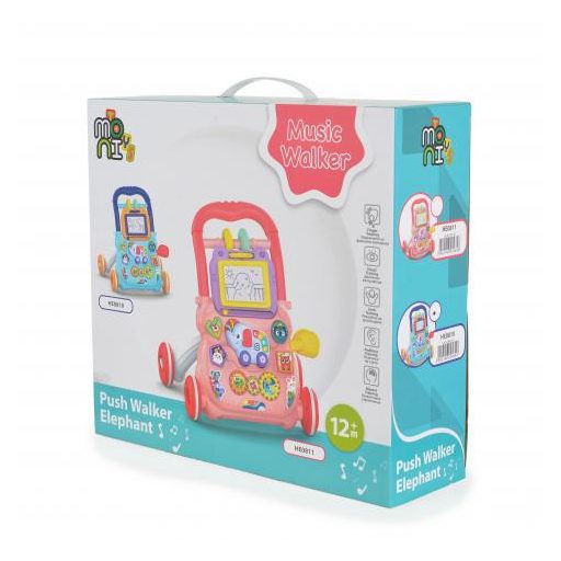 MONI Music walker járássegítő elefántos kék
