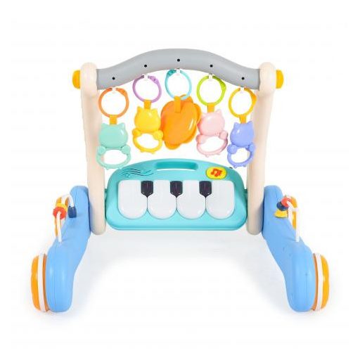 Moni music walker 2in1 járássegítő+játszószőnyeg kék